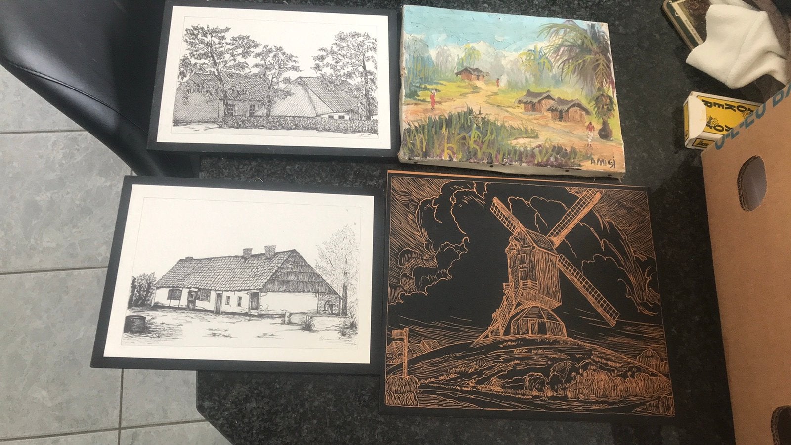 Schets schilderij uit te kiezen, Ophalen of Verzenden, Schilderij
