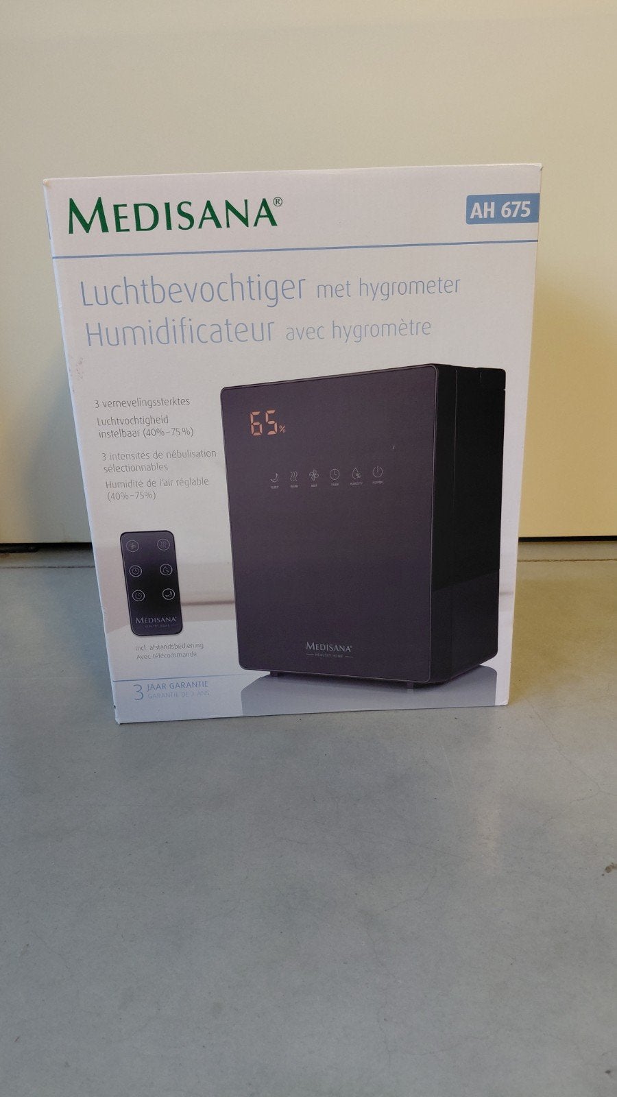 Luchtbevochtiger met hygrometer, Ophalen, Luchtbevochtiger