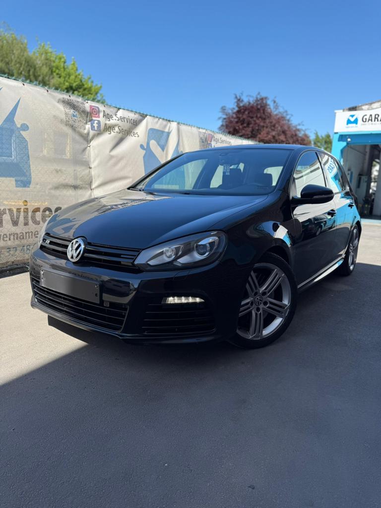 Volkswagen golf 6 R 270pk automatische transmissie, Zwart, 4 cilinders, 1984 cc, Zwart