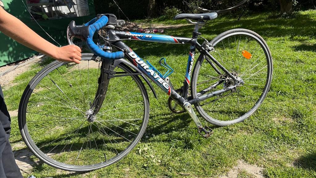 Duratec koersfiets, Fietsen en Brommers, Gebruikt, Velgrem, Versnellingen, Ophalen