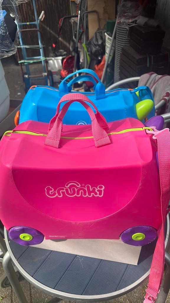 Trunki ride-on koffers 2 stuks, Ophalen