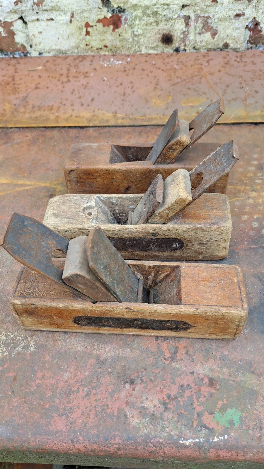 anciens rabots de menuisier en bois, Antiquités & Art, Enlèvement