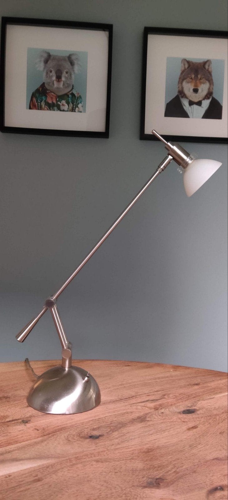 Lampe de bureau moderne — Design ajustable, Maison & Meubles, Réglable, Blanc, Lampe de bureau, Enlèvement