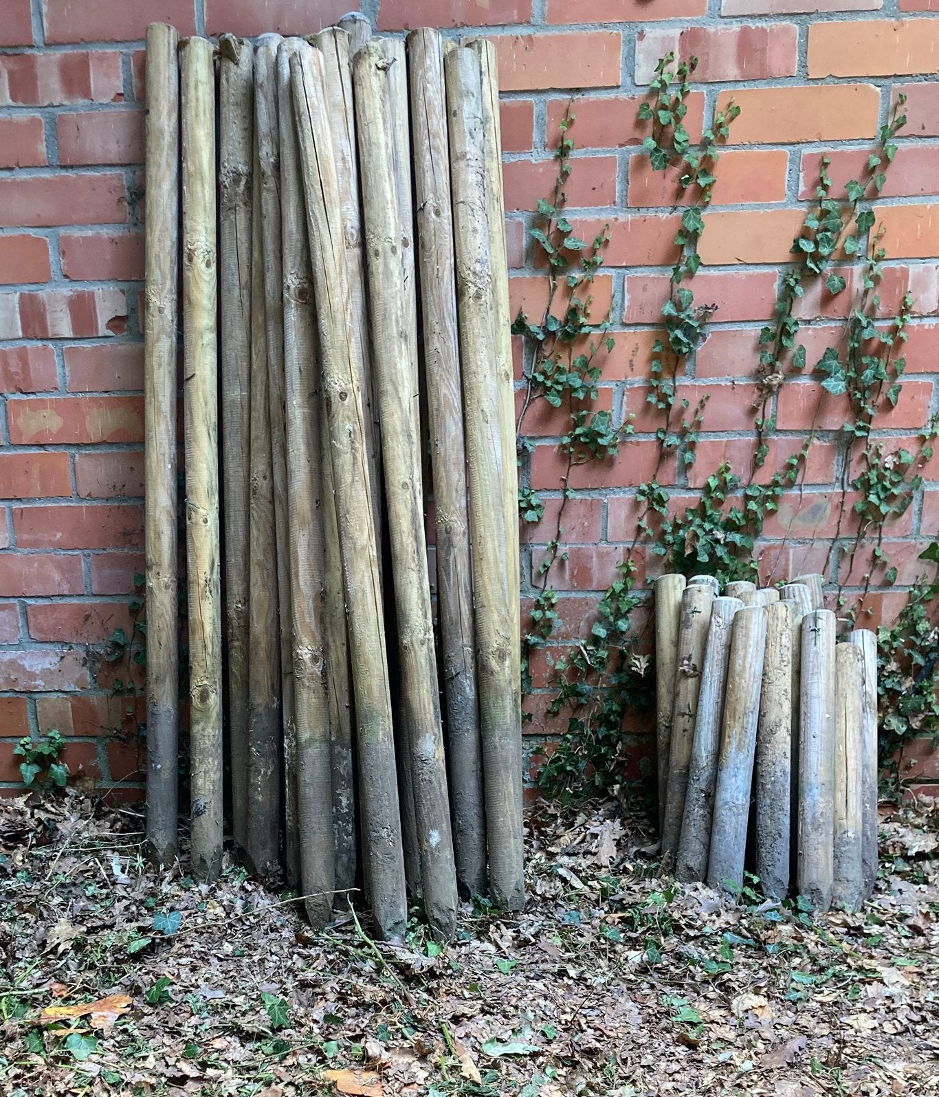 Tuinpalen 17st 60cm, 20st 155cm, Ophalen, Gebruikt, Minder dan 180 cm, Palen