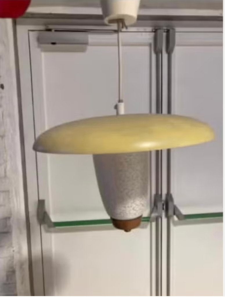 hanglamp, Ophalen, Gebruikt, Glas