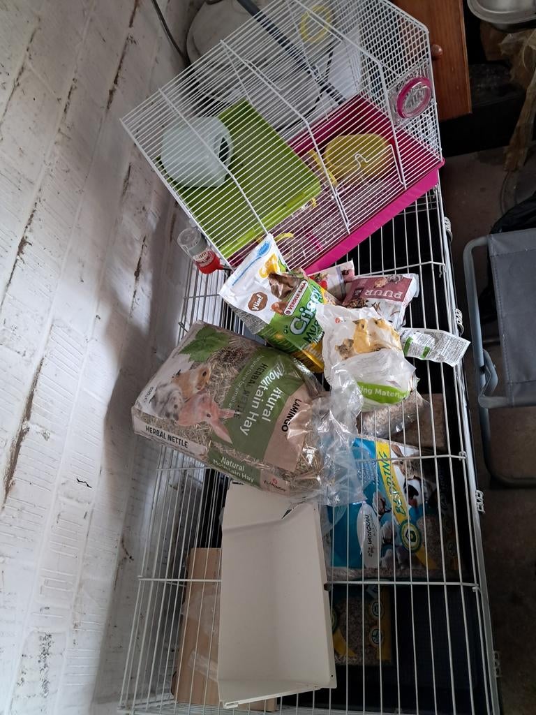 Knaagdierenkooi groot en transportkooi klein. Nieuwstaat!, Ophalen, Cavia