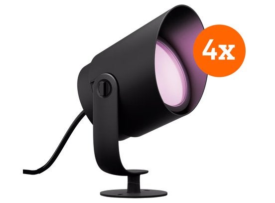 Philips HUE LILY XL lot de  4, Huis en Inrichting, Lampen | Spots, Ophalen, Inclusief lichtbron, Nieuw, Overige fittingen