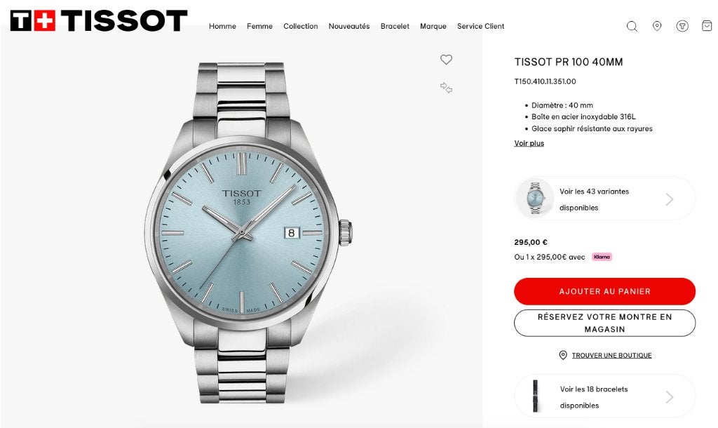 MONTRE TISSOT NEUVE, Montre-bracelet, Autres marques, Cuir, Enlèvement