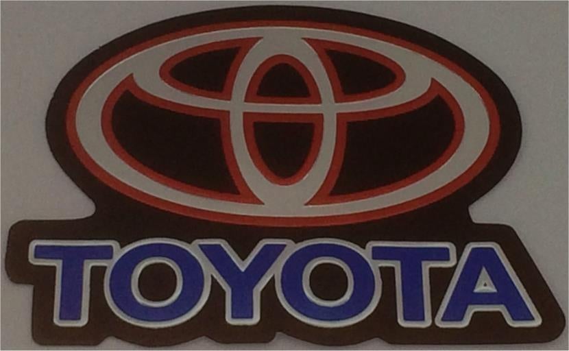 Toyota metallic sticker #15, Verzenden
