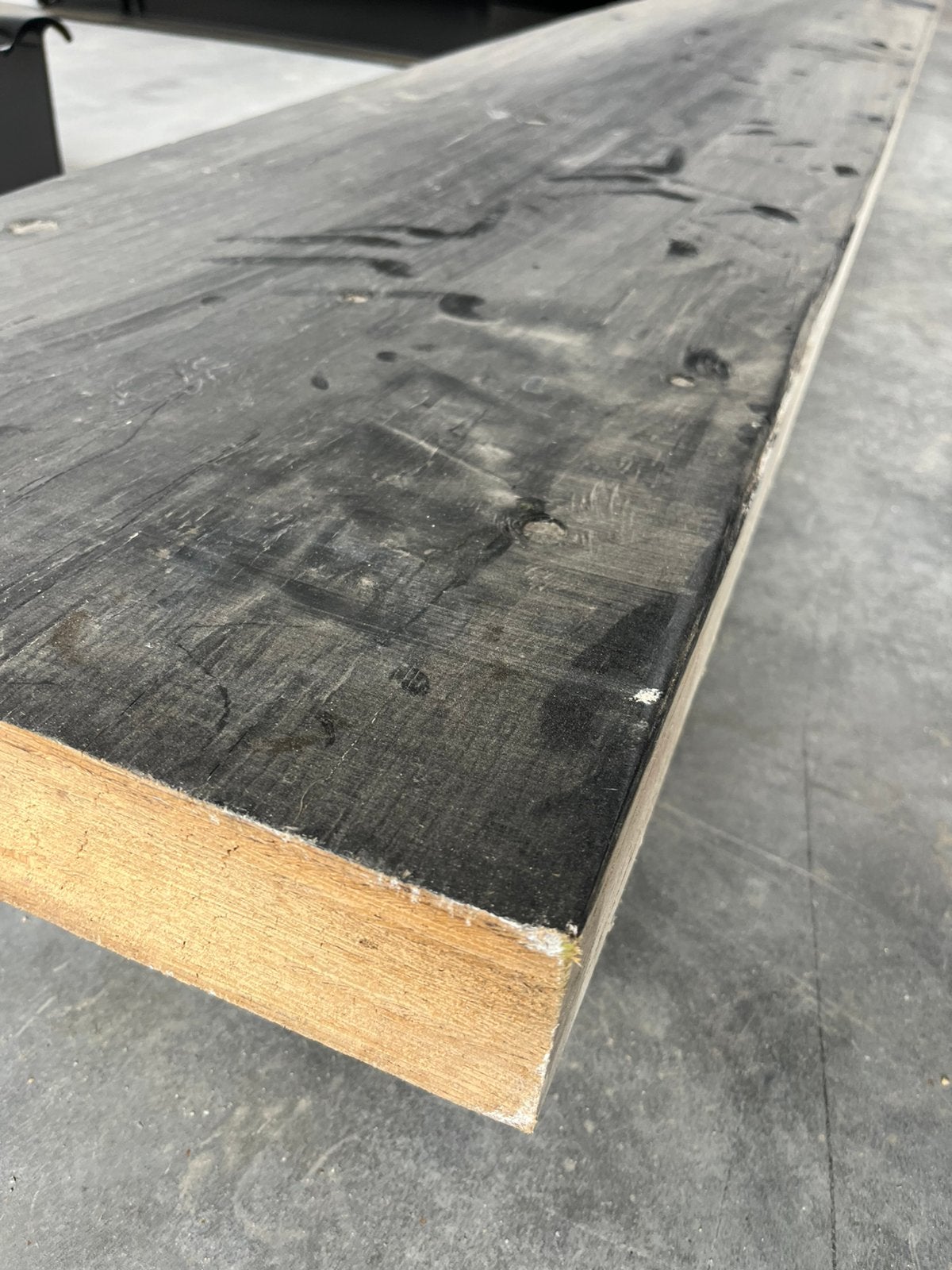 2 Houten draagbalk , balk 5 M  lang en 40 cm breed 8 cm dik, Doe-het-zelf en Bouw, Ophalen, Gebruikt