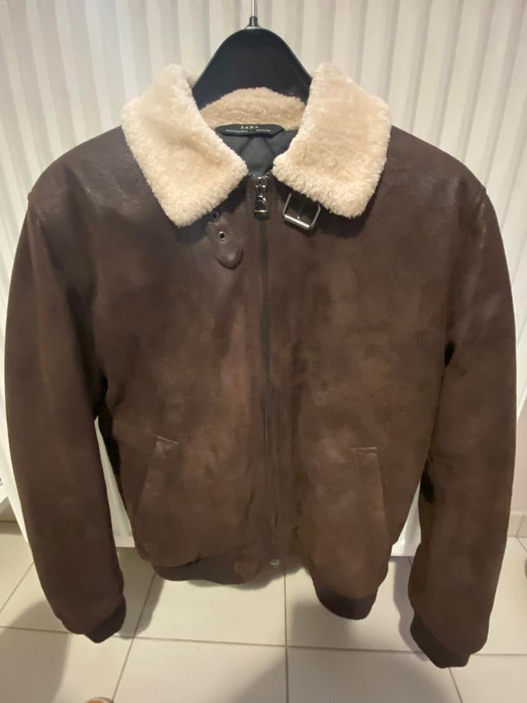 Heren winterjas, Enlèvement ou Envoi, Comme neuf, Taille 48/50 (M), Brun