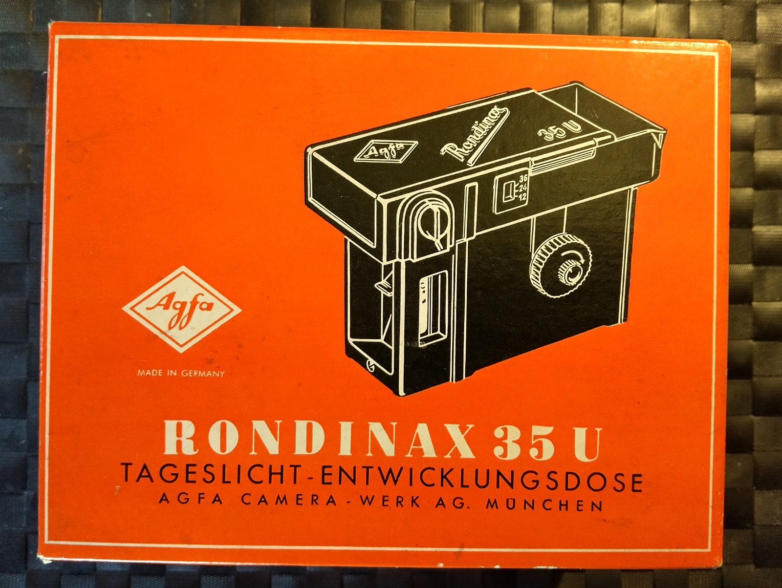 Vintage Bakelieten AGFA Rondimax 35U. Germany 1955., Verzamelen, Ophalen of Verzenden, Gebruikt, Reclamebord