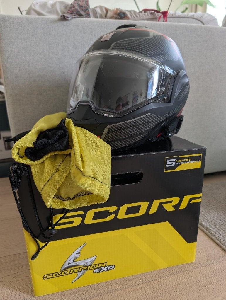 Casque Modulaire Scorpion EXO-TECH EVO, Motos, Vêtements | Casques de moto, Autres marques, Seconde main, Enlèvement ou Envoi