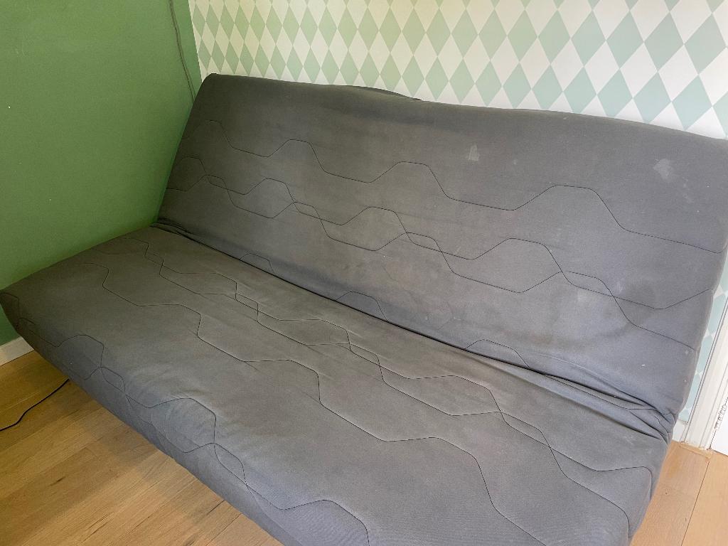 Slaapbank, Ophalen, Gebruikt, Blauw, 190 cm of minder