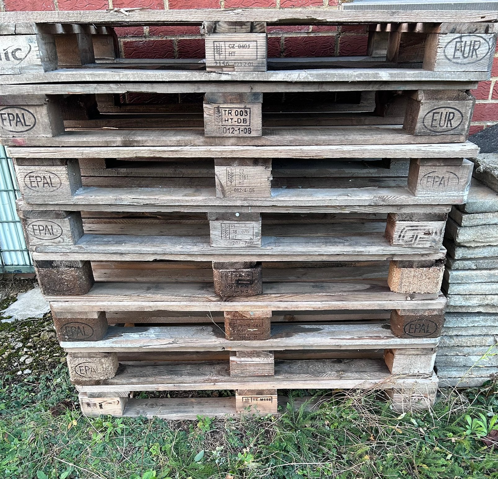 8 Euro palettes, Enlèvement, Comme neuf, Palette