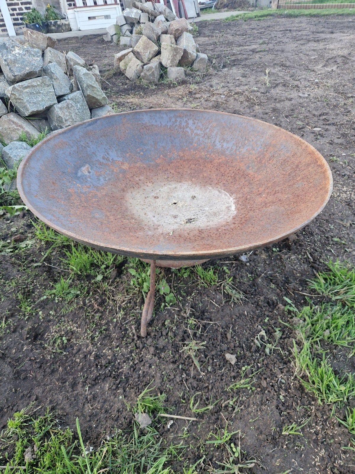 Vuurschaal diameter 80cm op losse poot, Jardin & Terrasse, Enlèvement, Utilisé