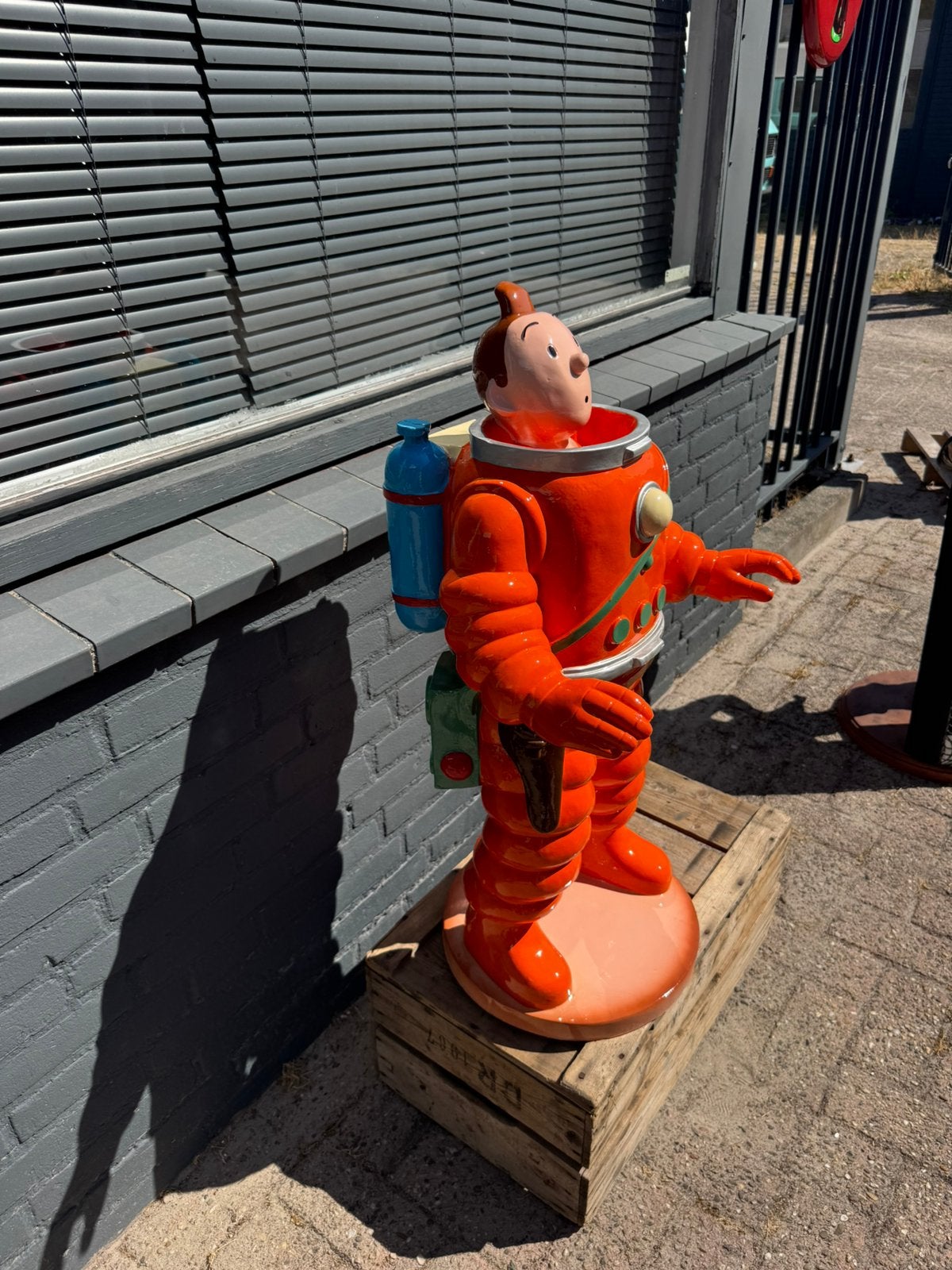 Kuifje Astronaut beeld XL, Verzamelen, Ophalen, Zo goed als nieuw, Mens