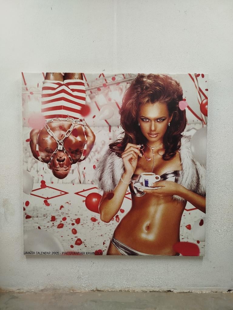 Reclamecanvas van Fotograaf Erwin Olaf–Lavazza Calendar 2005, Antiek en Kunst, Ophalen of Verzenden