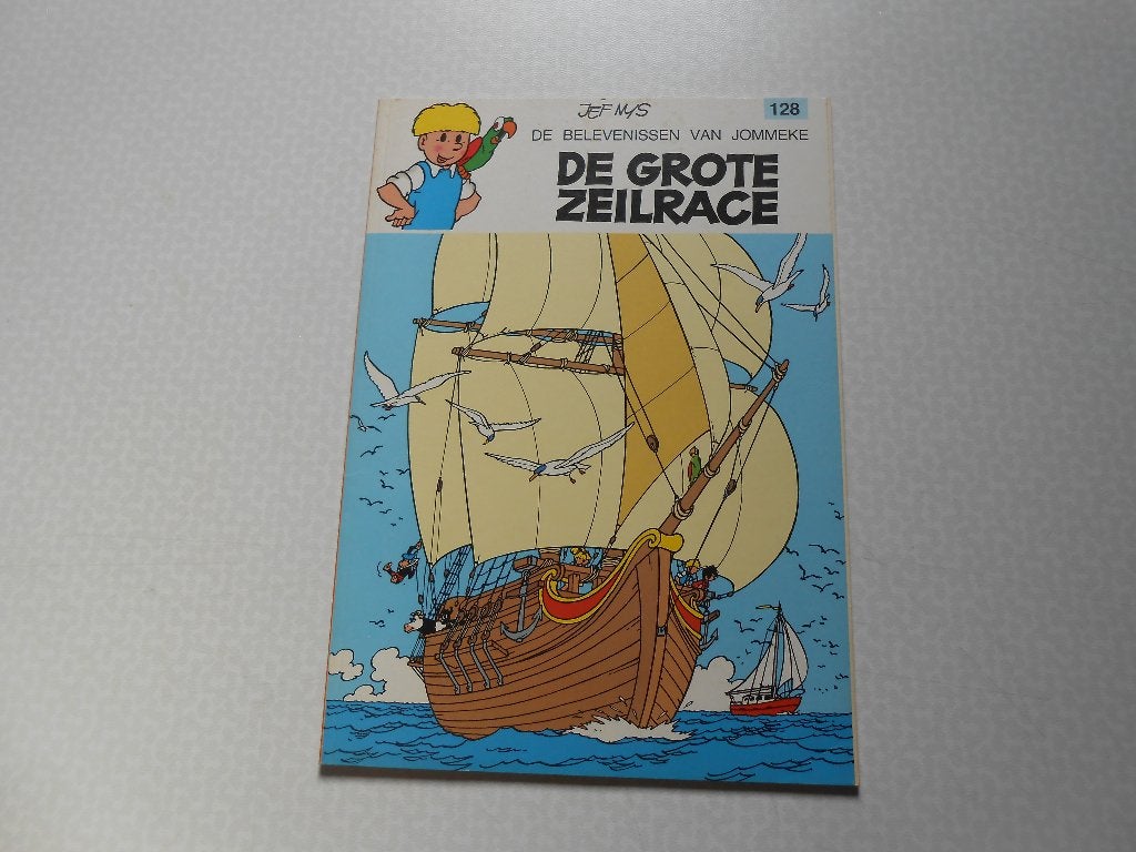 Jommeke 128 De grote zeilrace 1985 1 ste druk., Neuf, Enlèvement ou Envoi, Une BD, Jef Nys.