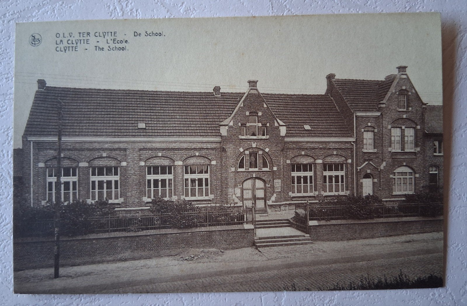 vintage Postkaart De School Olv. Ter Clytte, Ophalen of Verzenden