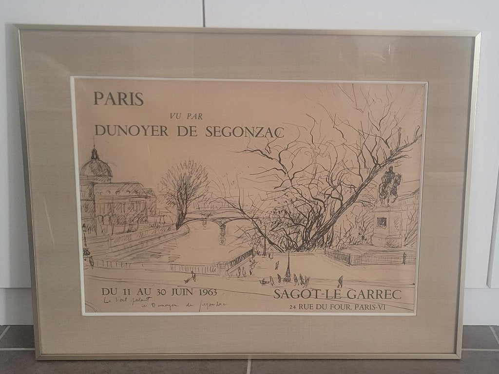 Poster - Dunoyer de Segonzac, Ophalen, Realistisch, Achter glas, Landschap