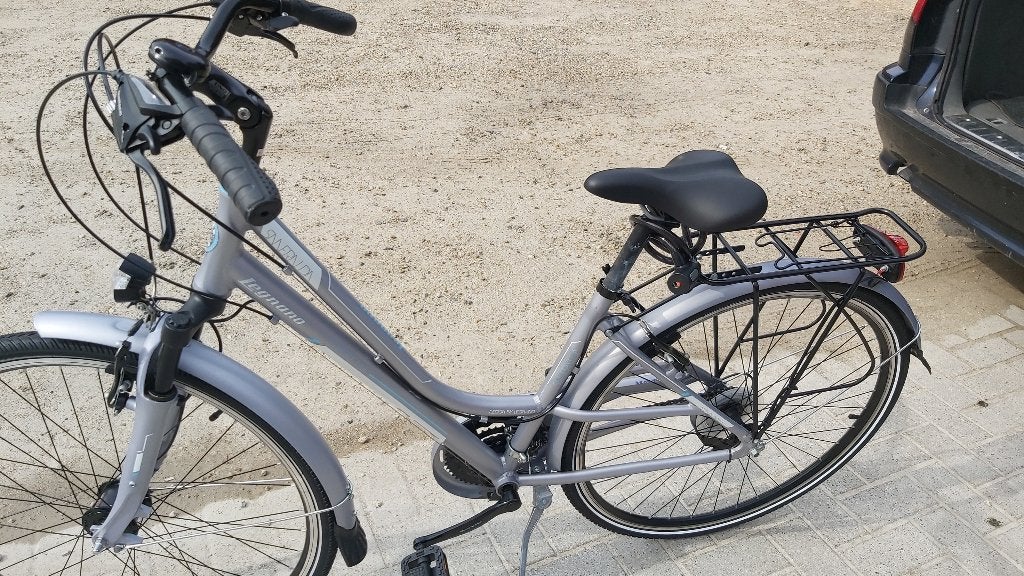 nieuwe dames fiets 1x mee gereden, Ophalen, Nieuw, 10 tot 15 versnellingen, Vering