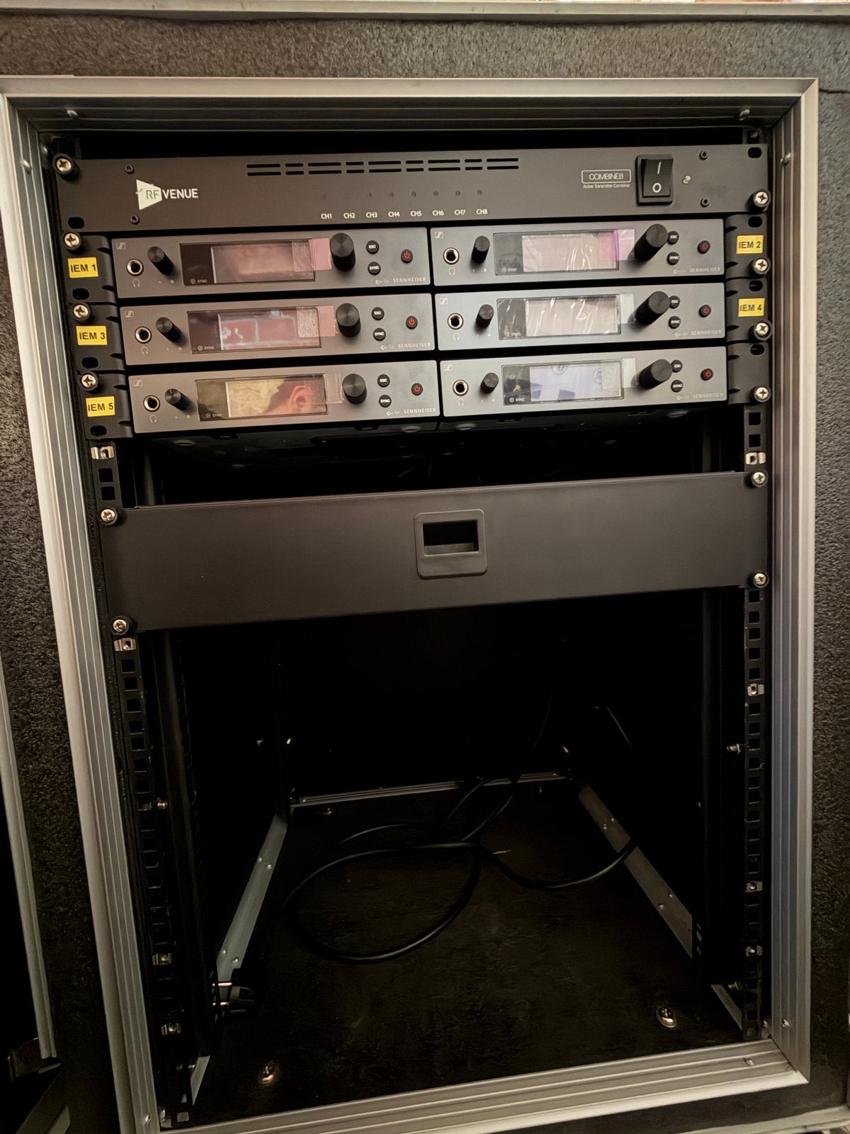 IN-EAR rack sennheiser ew iem g4 + rf venue, Musique & Instruments, Enlèvement ou Envoi, Comme neuf