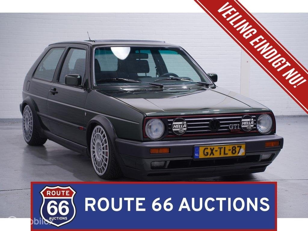 Volkswagen Golf GTI | 1989 | Route 66 Auctions, Auto's, Volkswagen, Zwart, Bedrijf, Handgeschakeld