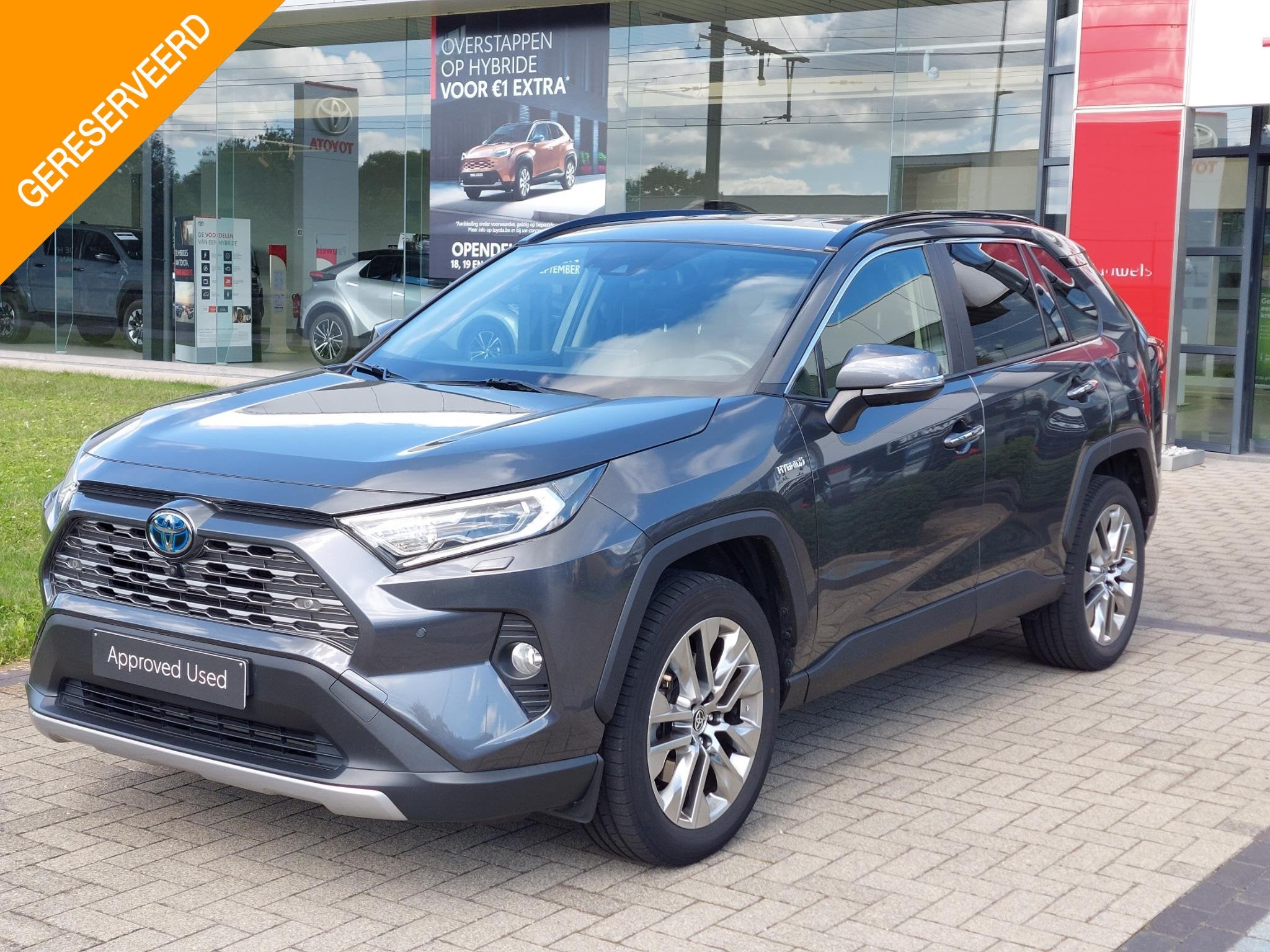 Toyota RAV4 2.5 Hybrid e-CVT AWD-i Premium Plus, Autos, Toyota, Argent ou Gris, 2487 cm³, Hybride rechargeable, 5 portes
