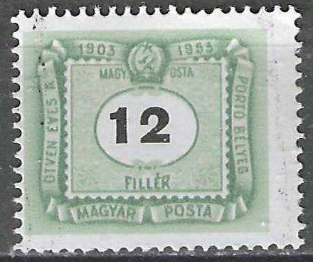 Hongarije 1953 - Yvert 201TX - Taxzegel - 12 fi (ST), Verzenden, Gestempeld