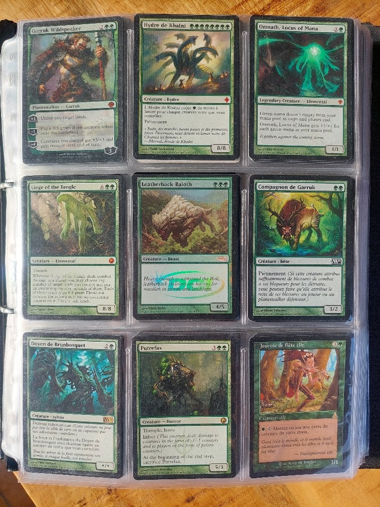 Magic the gathering CARTES VERTES, Hobby en Vrije tijd, Ophalen, Zo goed als nieuw, Meerdere kaarten