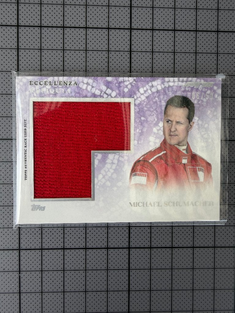 2025 Topps Eccellenza F1 - Michael Schumacher - Purple, Hobby en Vrije tijd, Ophalen, Nieuw, Plaatje