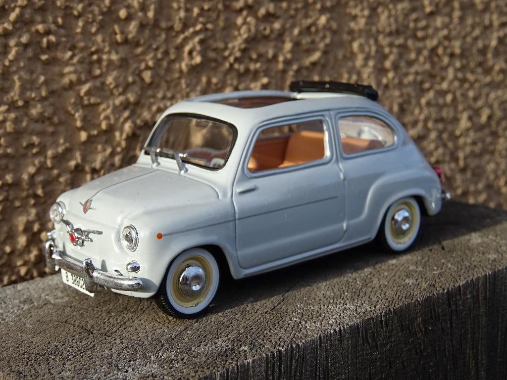 1965  Seat/Fiat 600 - 1/43, Ophalen of Verzenden, Zo goed als nieuw, Auto