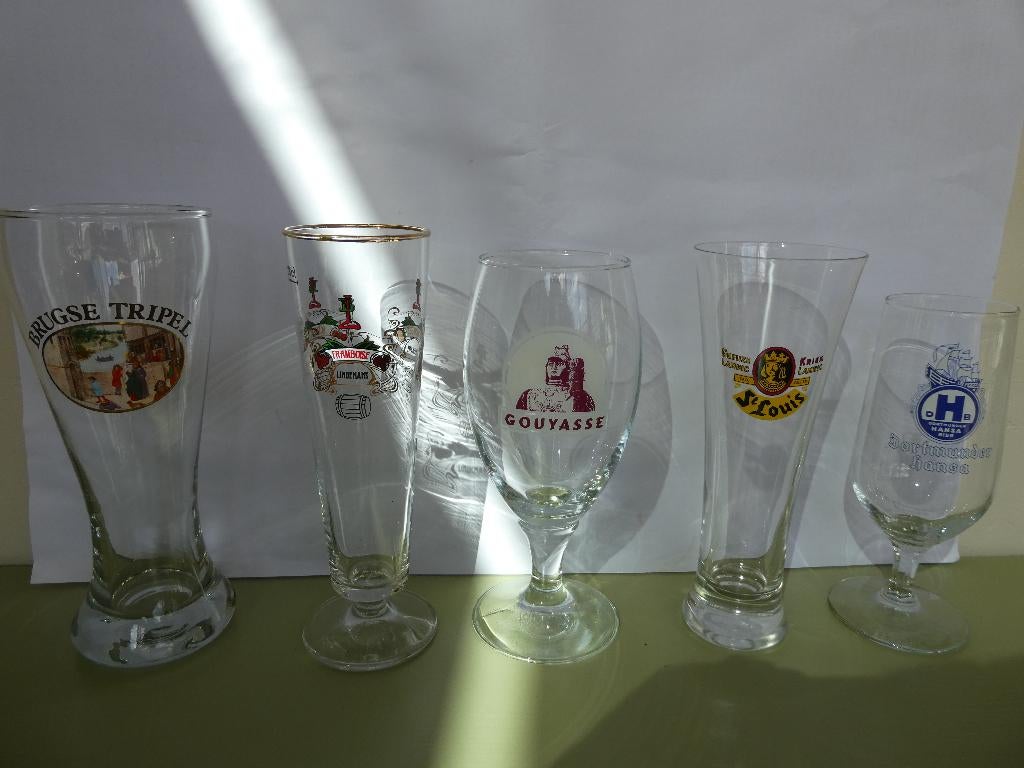 Verschillende bierglazen, Ophalen of Verzenden, Nieuw, Bierglas