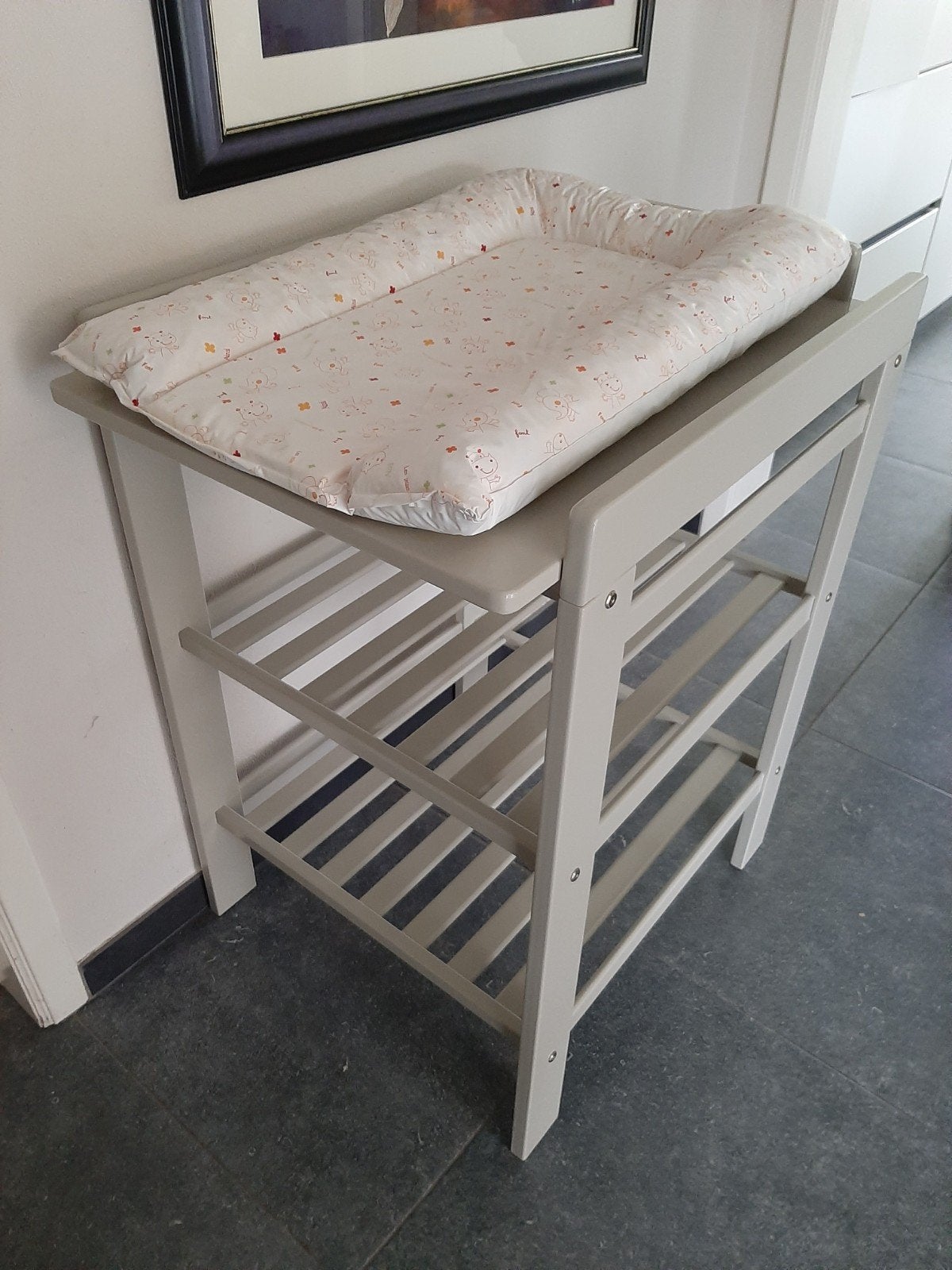 verschoontafel met kussen, Ophalen