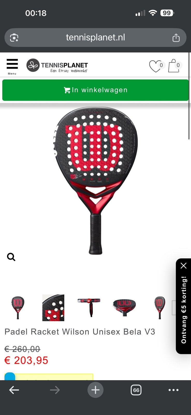 Padel raket, Enlèvement, Comme neuf