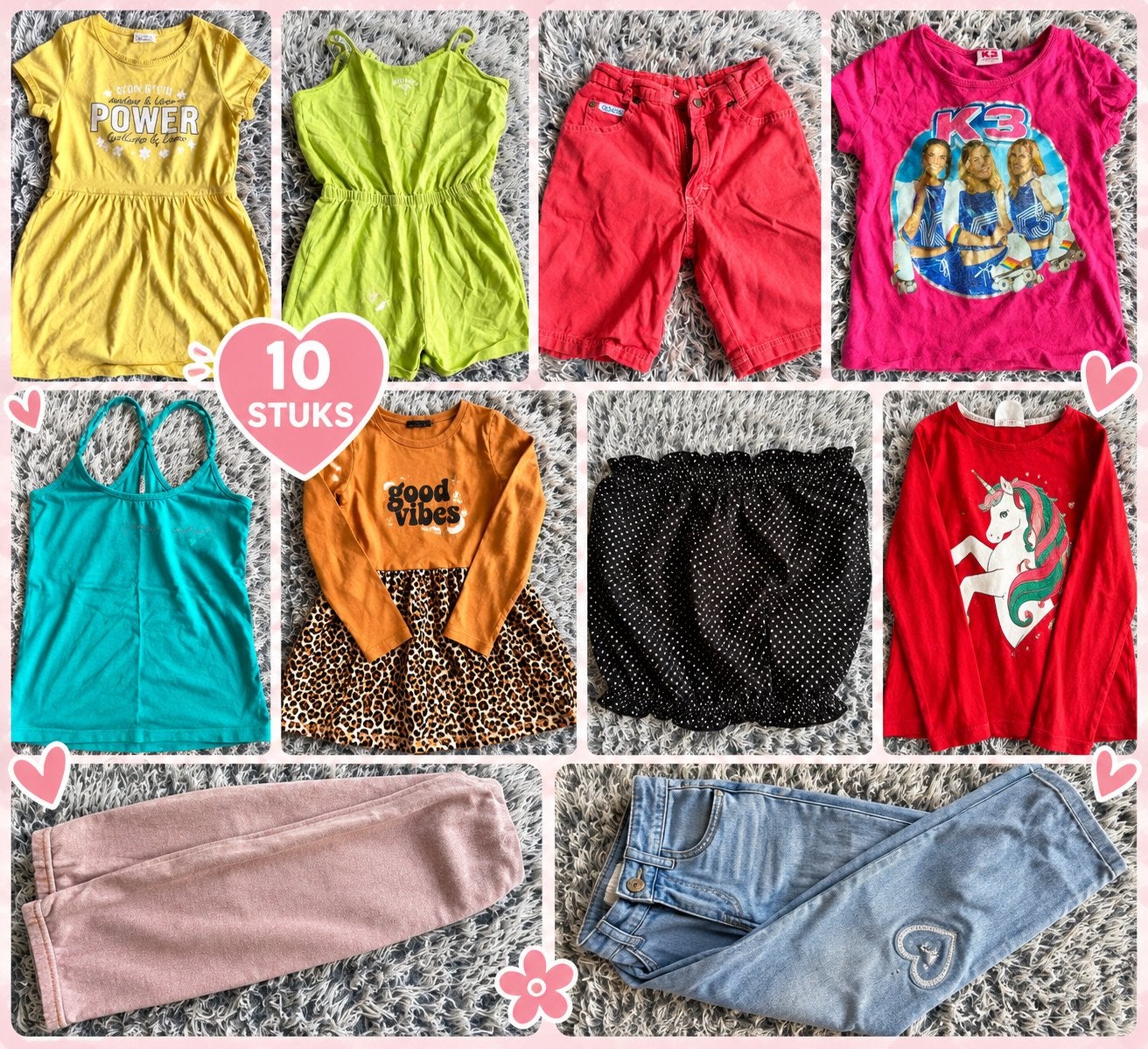 Volledige set kledij voor kleine dametjes in wording ️, Enfants & Bébés, Enlèvement ou Envoi, Utilisé, Fille, Ensemble