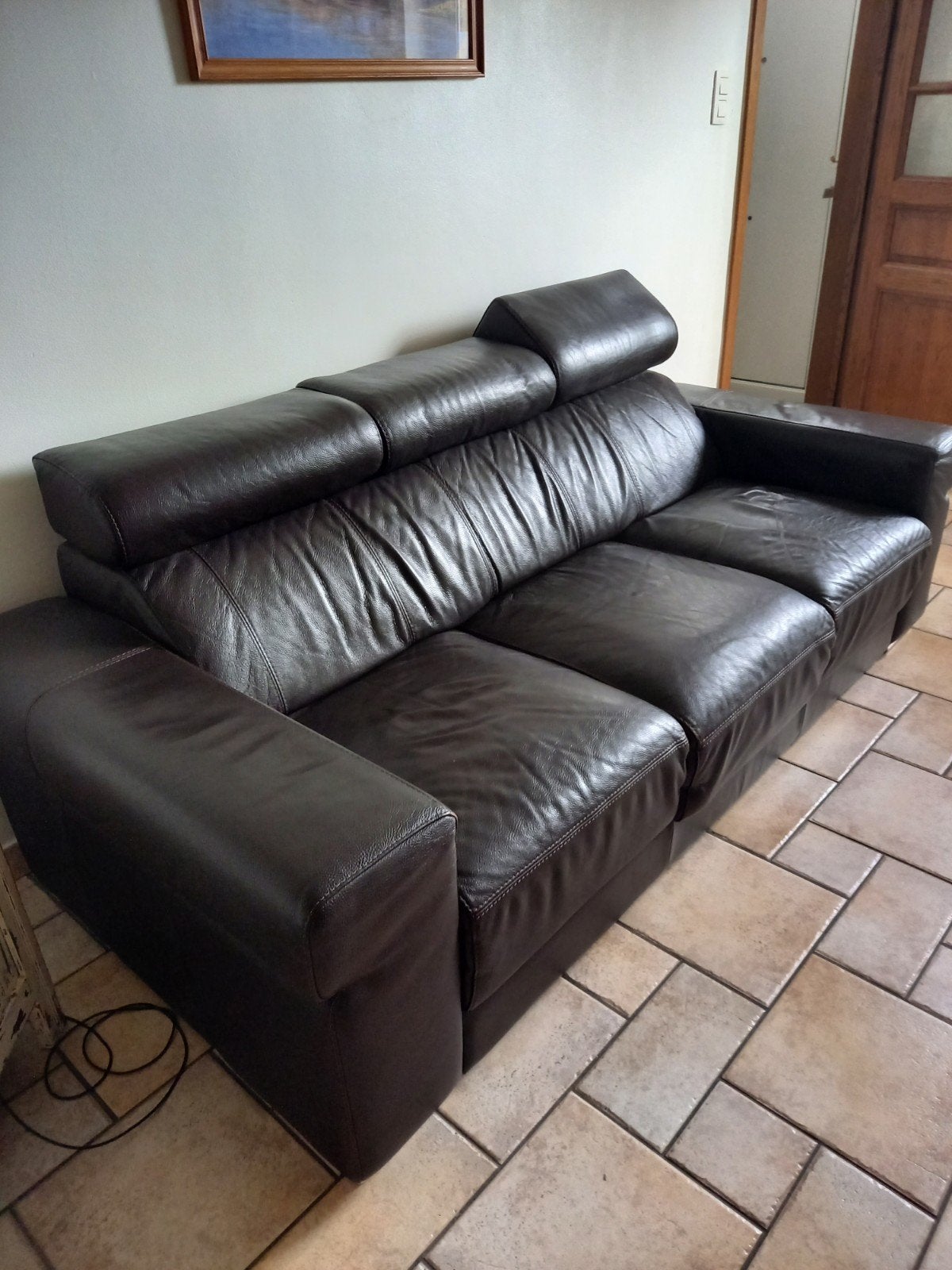 salon en cuir, Enlèvement, Utilisé, Quatre personnes ou plus, Cuir