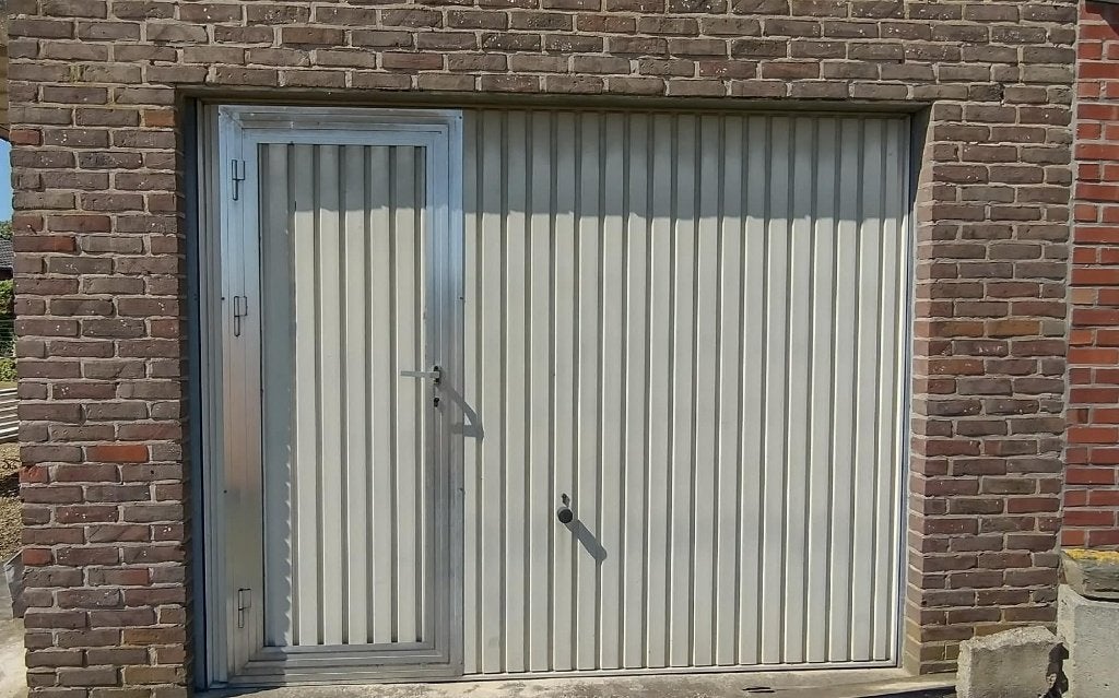 garagepoort, Ophalen, Gebruikt, 200 cm of meer, IJzer