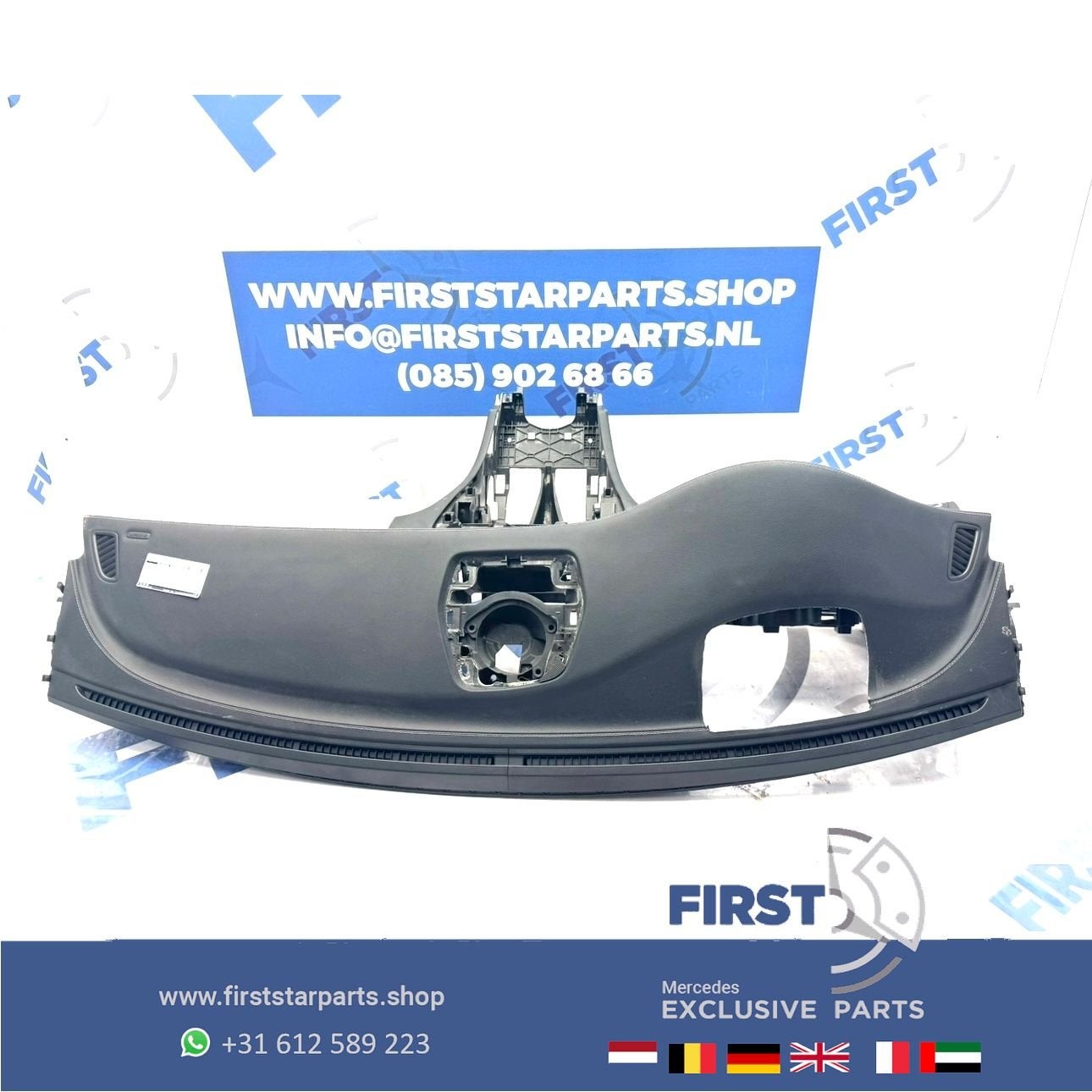 W205 C63 AMG Dashboard ZWART HUD Mercedes C Klasse 2014-2021
