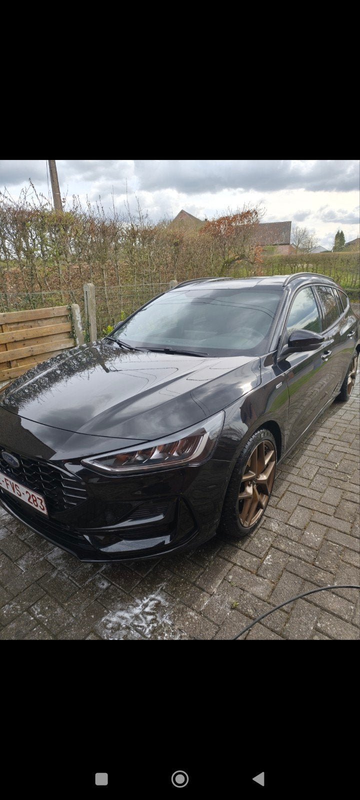 Ford focus station 1.5 diesel st-line 2024 zwart 17.500 km, Autos, Focus, Achat, Euro 6, Noir