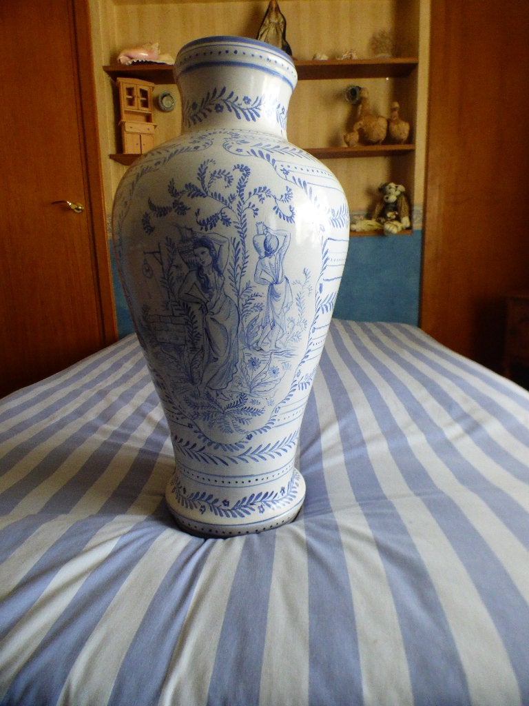 grote vaas, Huis en Inrichting, Woonaccessoires | Vazen, Ophalen, Zo goed als nieuw, 65 cm, Grijs
