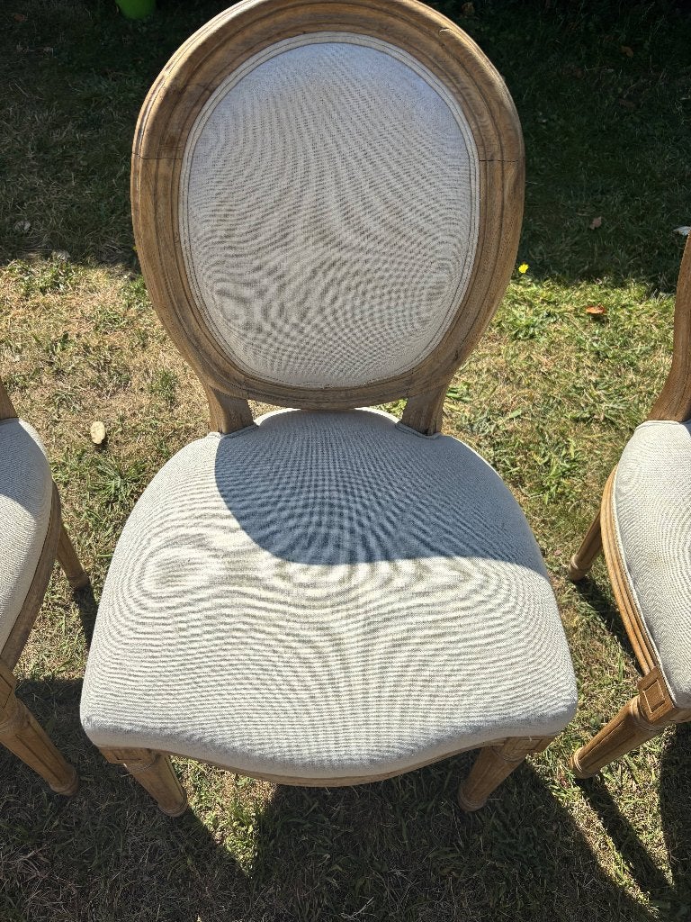 Table à manger extensible en bois massif + 6 chaises, Enlèvement