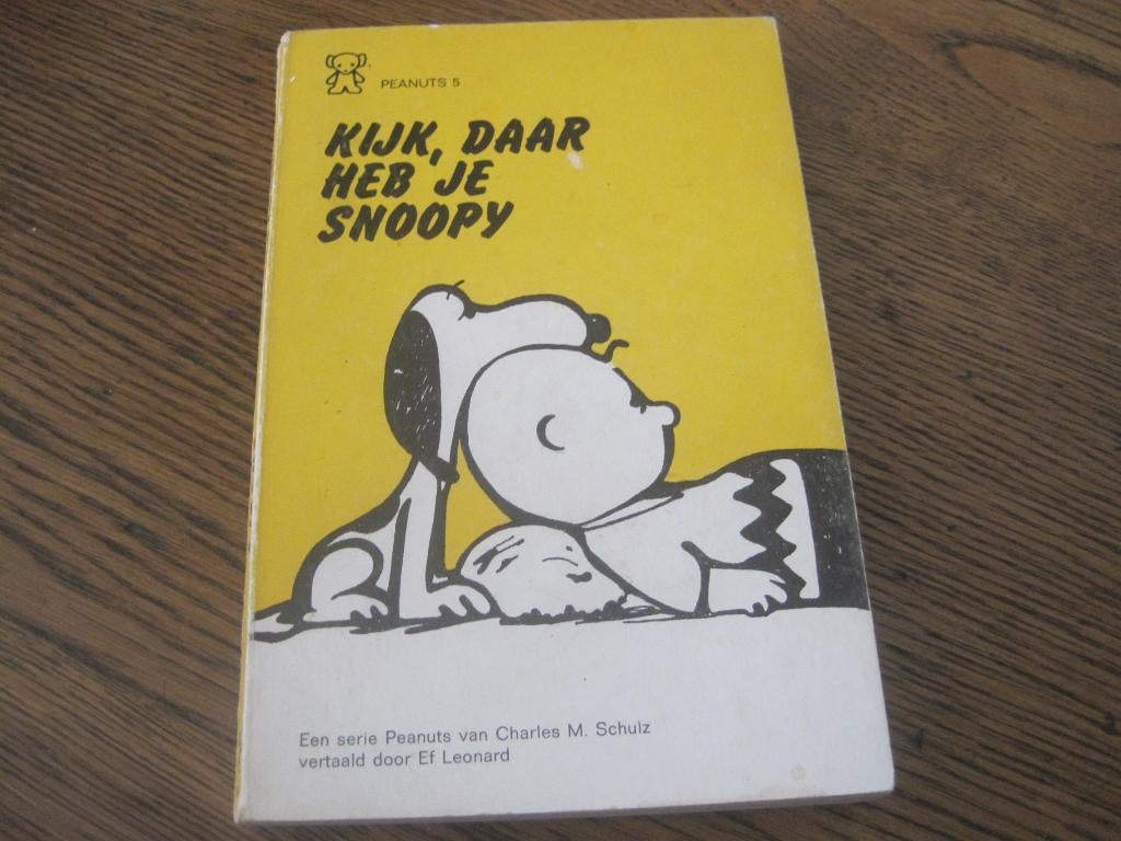 Vintage Snoopy strip 1970 met figuurtjes, Ophalen of Verzenden