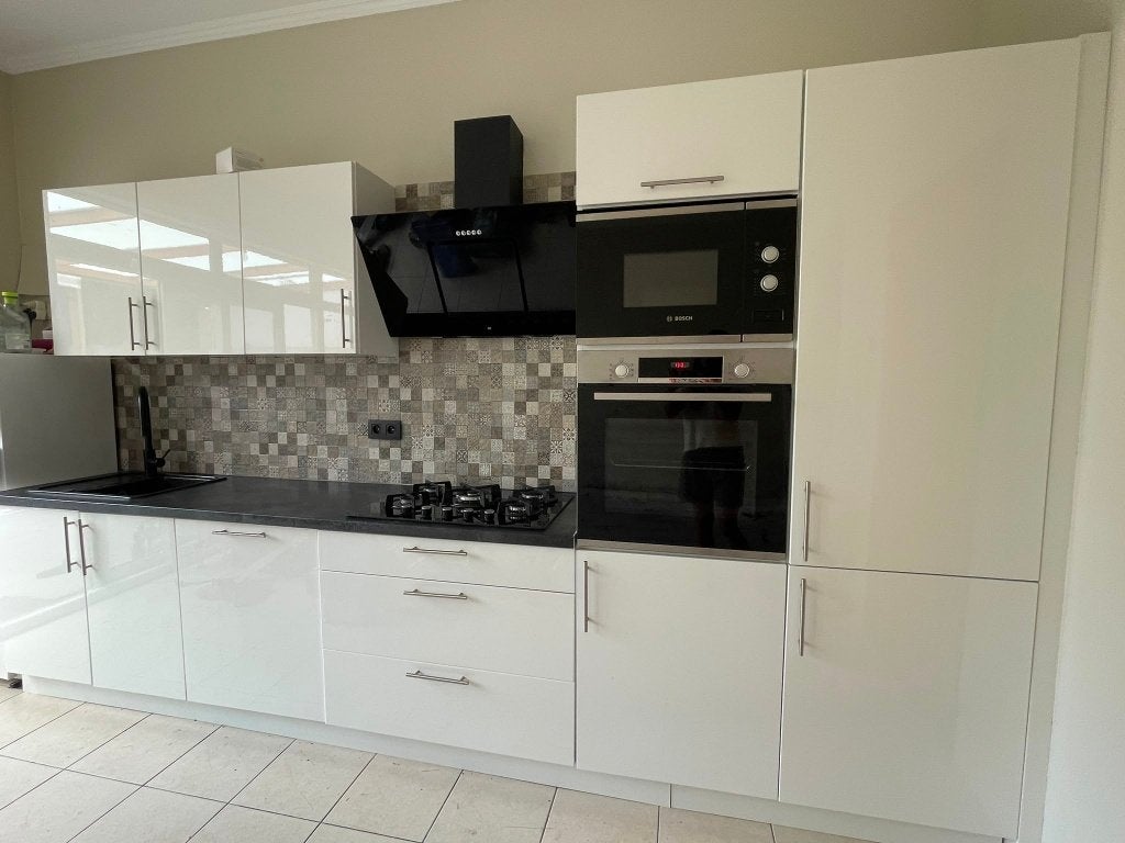 keuken, Huis en Inrichting, Keuken | Keukenelementen, Zo goed als nieuw, 150 tot 200 cm, 200 cm of meer, 50 tot 75 cm, Wit, Ophalen