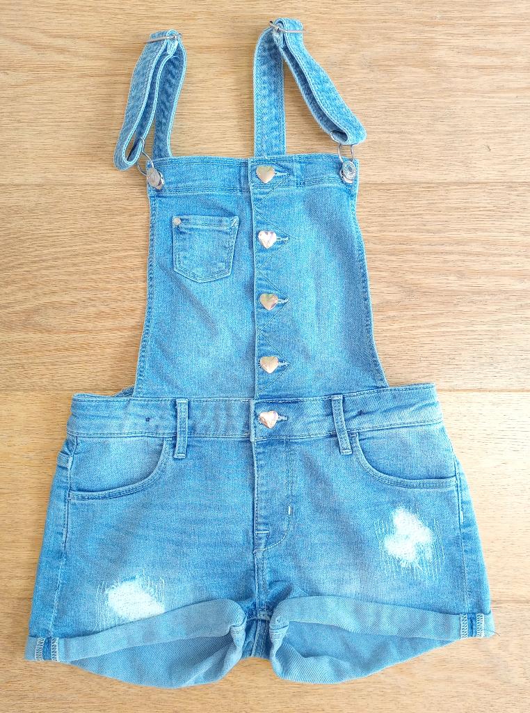 salopettes court en jean fille - taile 140 (10 ans), Enfants & Bébés, Vêtements enfant | Taille 140, Enlèvement, Utilisé, Fille
