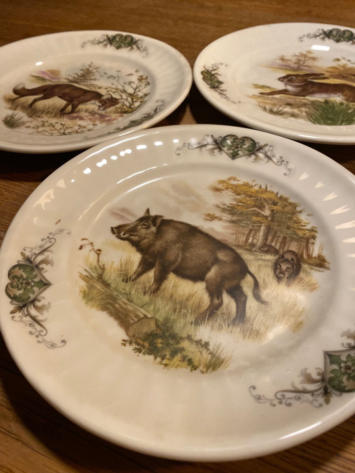 3 assiettes animalières de Royal Schwabap Ter Steege, Enlèvement ou Envoi