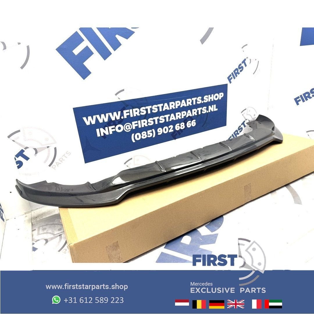 W167 GLE63 AMG CARBON FRONT BUMPER SPOILER GLE63 AMG V167 C1, Gebruikt, Voor, Ophalen of Verzenden, -