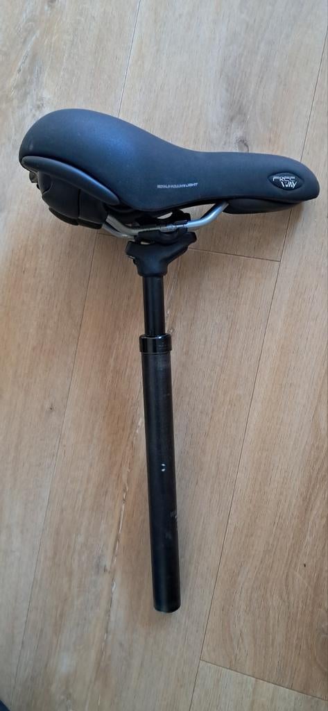 Fietszadel met verende zadelpen, Fietsen en Brommers, Ophalen of Verzenden, Zo goed als nieuw, Zadel, Selle royal