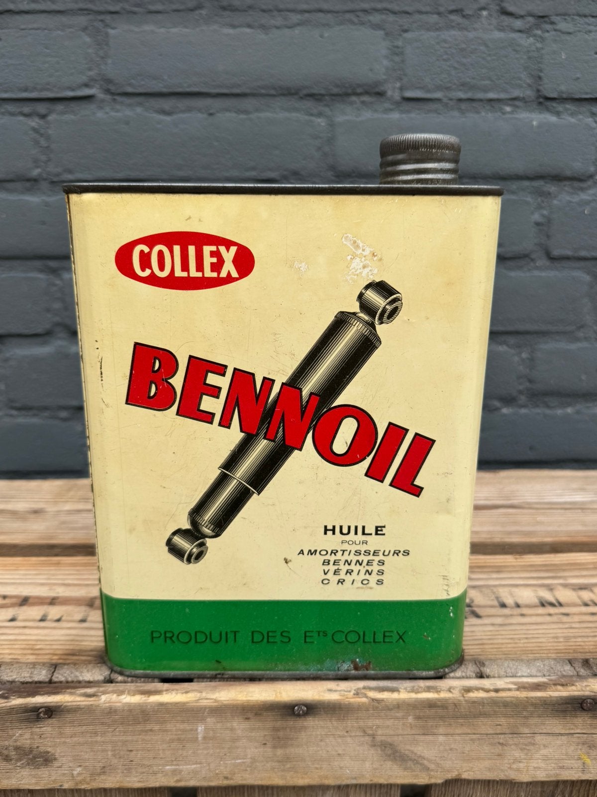 Bidon d'huile rare BENNOIL pour garage, Emballage, Enlèvement ou Envoi, ., Utilisé